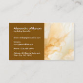 Modern Gold Abstract Visitekaartje (Achterkant)