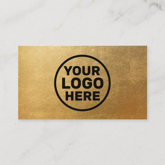 Modern Gold Add Logo Visitekaartje (Voorkant)