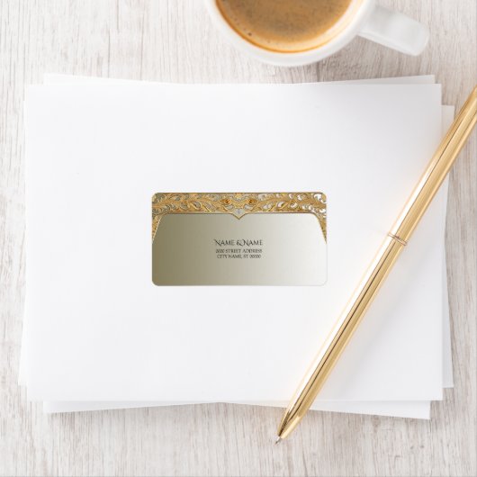 Modern Gold  adreslabel Etiket (Insitu)