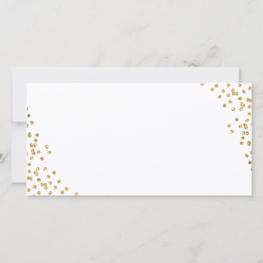 Modern Gold Afstuderen Foto: bedankt (Achterkant)