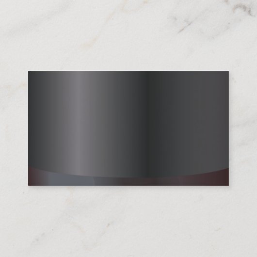 Modern Gold Anchor Classy Dark Metallic Visitekaartje (Achterkant)