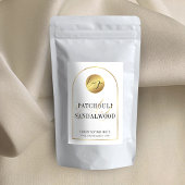 Modern Gold Arch Lux Logo Waterdicht Productlabel Voedselcontainer Etiket