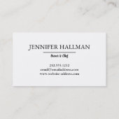 Modern Gold & Black Catering, Restaurant, Chef Visitekaartje (Achterkant)