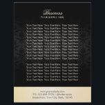 Modern Gold & Black Damask Elegant Brochures<br><div class="desc">Moderne gouden en zwarte Damask Elegant Brochures.</div>