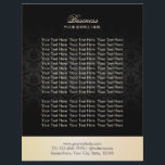 Modern Gold & Black Damask Elegant Brochures<br><div class="desc">Moderne gouden en zwarte Damask Elegant Brochures.</div>