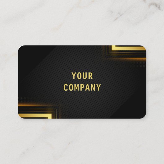 Modern Gold Black design Uw Visitekaartje (Achterkant)