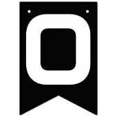 Modern Gold Black Gefeliciteerd Afstudeerfeest Vlaggetjes (Tweede vlag)