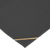 Modern Gold & Black Geometric Strokes Design Medium Tafelloper (Hoek)