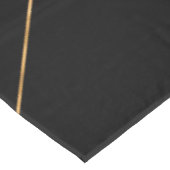 Modern Gold & Black Geometric Strokes Design Tafelkleed (Gekanteld)
