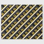 Modern Gold Black Graduation Party Cadeaupapier (Vlak)