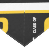 Modern Gold Black Graduation Party Tafelkleed (Gekanteld)