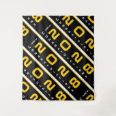 Modern Gold Black Red Carpet en Herhaal Afstuderen Wandkleed (Voorkant)