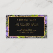 Modern Gold Black Voeg Jouw tekst Visitekaartje to (Achterkant)