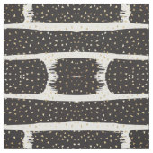 Modern Gold Black White Bruskes driehoeken Stof (Swatch)