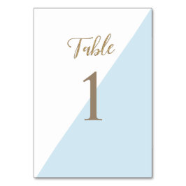 Modern Gold Blue doop bewerkbaar Kaart