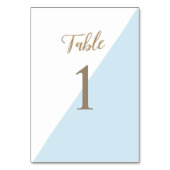 Modern Gold Blue doop bewerkbaar Kaart (Achterkant)