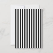 Modern Gold Blue White Stripes RSVP-kaart RSVP Kaartje (Achterkant)