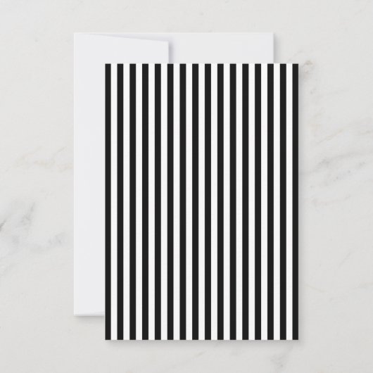 Modern Gold Blue White Stripes RSVP-kaart RSVP Kaartje (Achterkant)