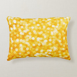 Modern Gold Bokeh Accent Pillow Accent Kussen