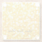 Modern Gold Bokeh Glass Onderzetter Glazen Onderzetter (Achterkant)