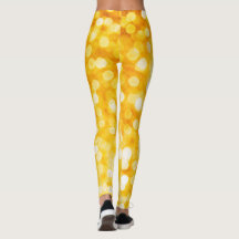 Modern Gold Bokeh-Leggings