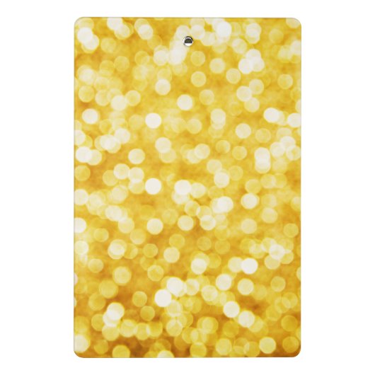 Modern Gold Bokeh Mini-klembord Mini Klembord (Achterkant)