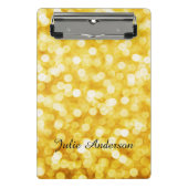 Modern Gold Bokeh Mini-klembord Mini Klembord (Voorkant)