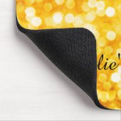Modern Gold Bokeh Mousepad Muismat (Hoek)