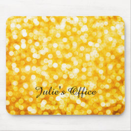 Modern Gold Bokeh Mousepad Muismat