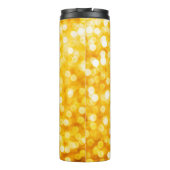 Modern Gold Bokeh Thermal Tumbler Thermosbeker (Achterkant)