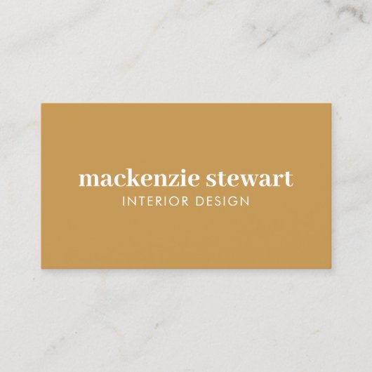 Modern Gold Bold Professional QR Code Visitekaartje (Voorkant)