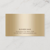 Modern Gold Border Beauty Salon Gift Certificate Kortingskaartje (Achterkant)