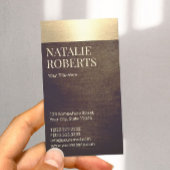 Modern Gold Border Notional Loan Signing Agent Visitekaartje