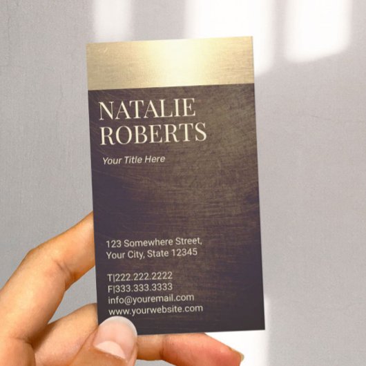 Modern Gold Border Notional Loan Signing Agent Visitekaartje