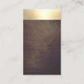 Modern Gold Border Notional Loan Signing Agent Visitekaartje (Achterkant)