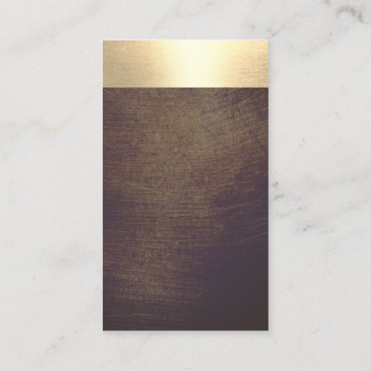 Modern Gold Border Notional Loan Signing Agent Visitekaartje (Achterkant)