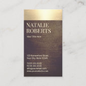 Modern Gold Border Notional Loan Signing Agent Visitekaartje (Voorkant)