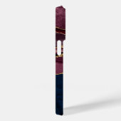Modern Gold, Bourgogne en marmer Agate Case-Mate iPhone Case (Achterkant / Rechts)
