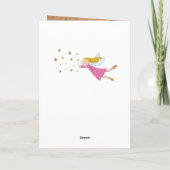 Modern Gold Brush Stroke Godmother Fotovoorstel Kaart (Achterkant)