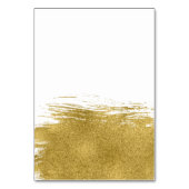 Modern Gold Brushstroke Wedding Advice Kaart (Achterkant)