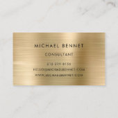 Modern Gold Business Logo Foto Visitekaartje (Achterkant)