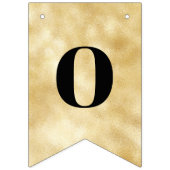 Modern Gold Calligraphy Black Afstuderen Bunting F Vlaggetjes (Derde vlag)