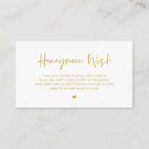 Modern Gold casual elegance font, Honeymoon Wish