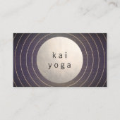 Modern Gold Circle Yoga leraar en energiebesparend Visitekaartje (Voorkant)