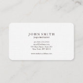 Modern Gold Circle Yoga Teacher & Energy Healer Visitekaartje (Achterkant)