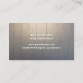Modern Gold Circle  Zen Salon & Spa Visitekaartje (Achterkant)