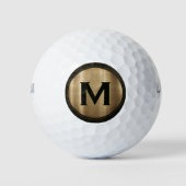 Modern Gold Classic Monogram Golfballen (Voorkant)