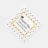 Modern Gold Congrats Afstuderen Klasse van 2025 Servet (Hoek)