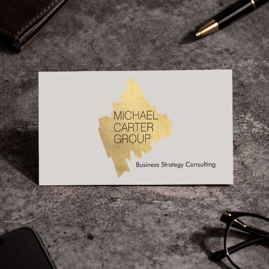 Modern Gold Consultant Professional Visitekaartje