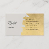 Modern Gold Consultant Professional Visitekaartje (Achterkant)